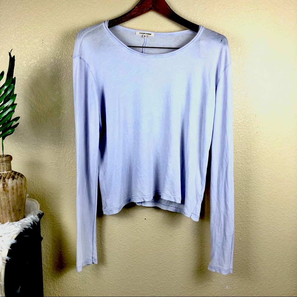 Cotton Citizen light Purple Long Sleeve Tee Shirt
